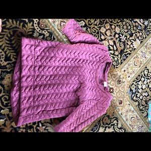 Old navy mauve pink sweater 3/4 sleeves
